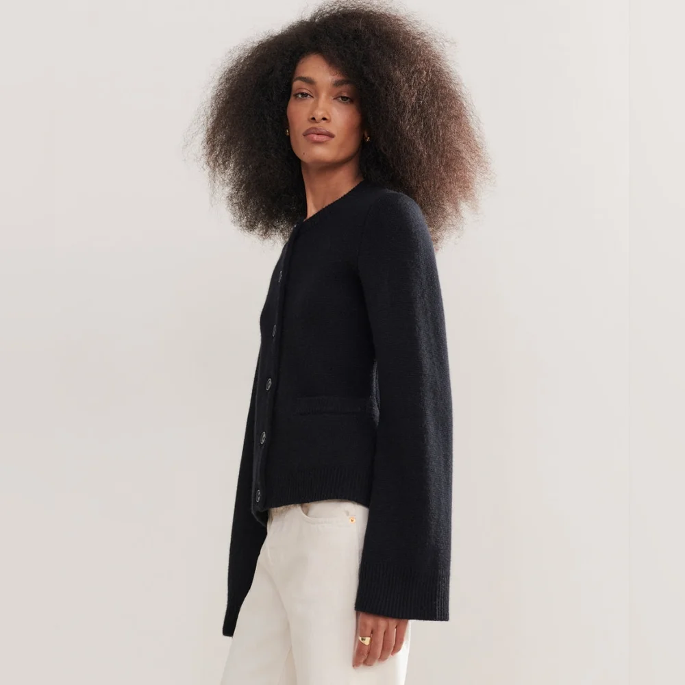 NWT Jenni Kayne Cooper Cardigan Sweater Black Medium HP!🥳 - Picture 12 of 12